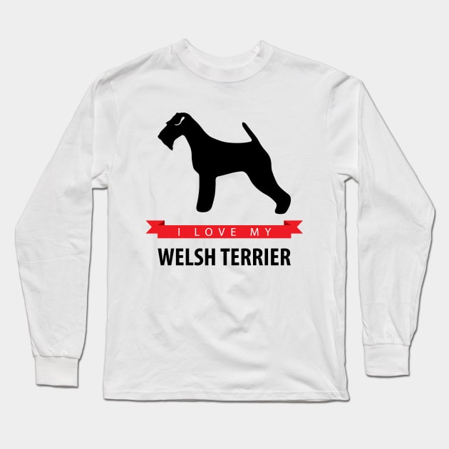 I Love My Welsh Terrier Long Sleeve T-Shirt by millersye